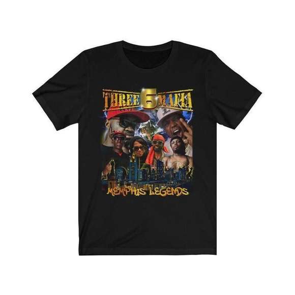 Three Six Mafia T Shirt Memphis Legends Hip Hop Rap - Picture 1 of 4